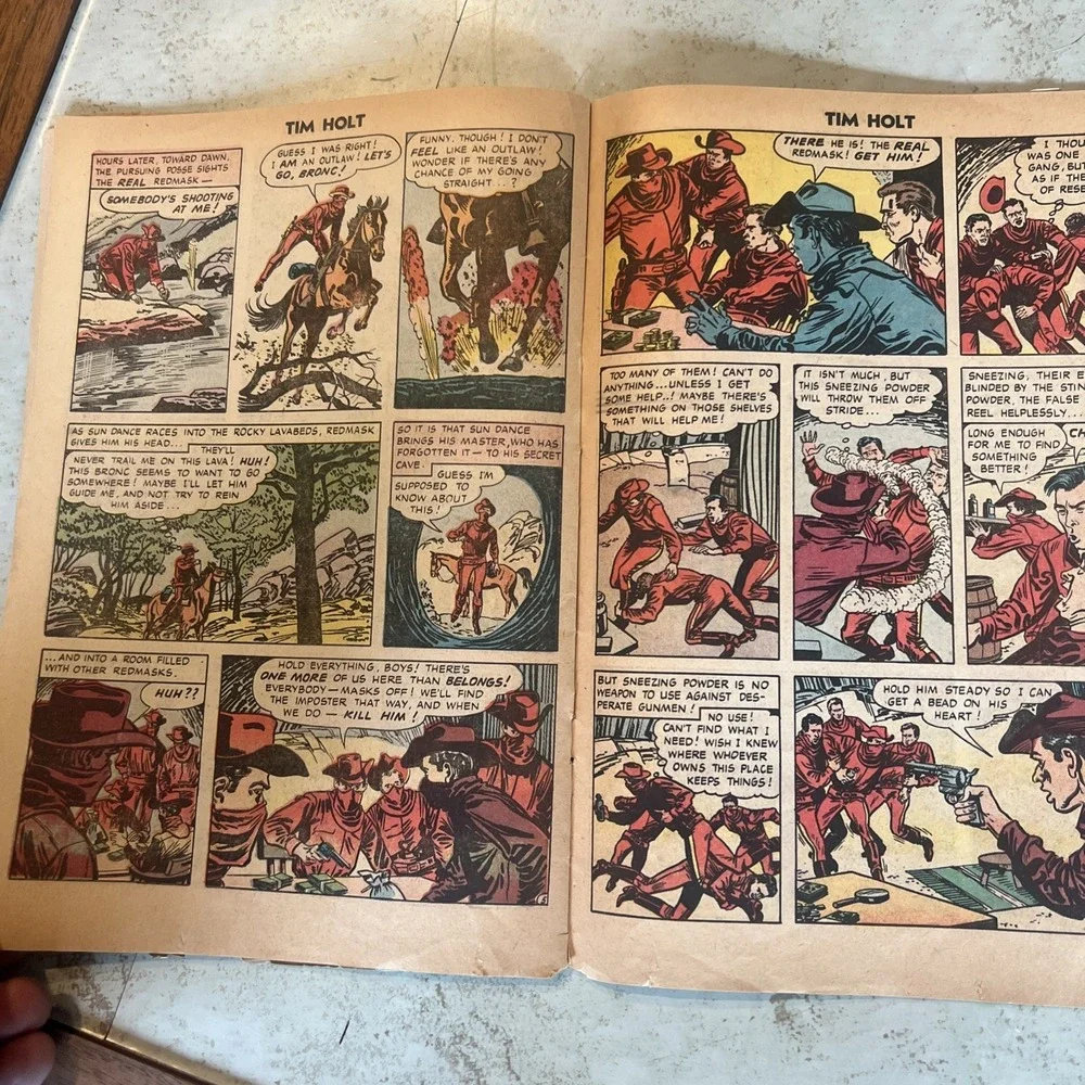 Tim Holt 110-37-The Death Mask Comic Book‎